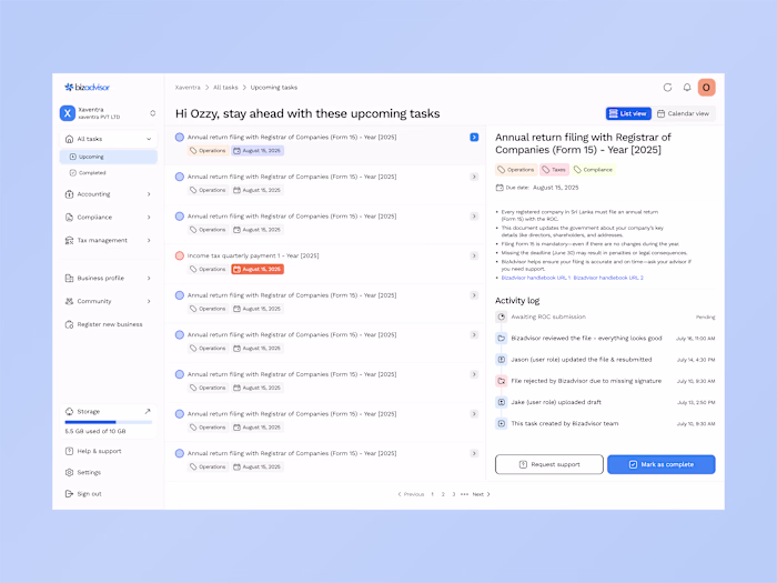 BizAdvisor Business Management SaaS