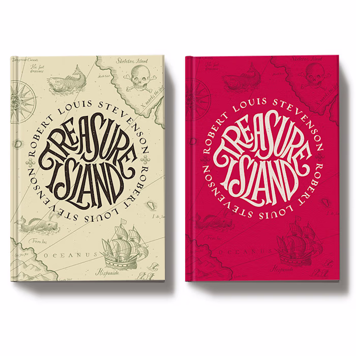 Treasure Island book cover design