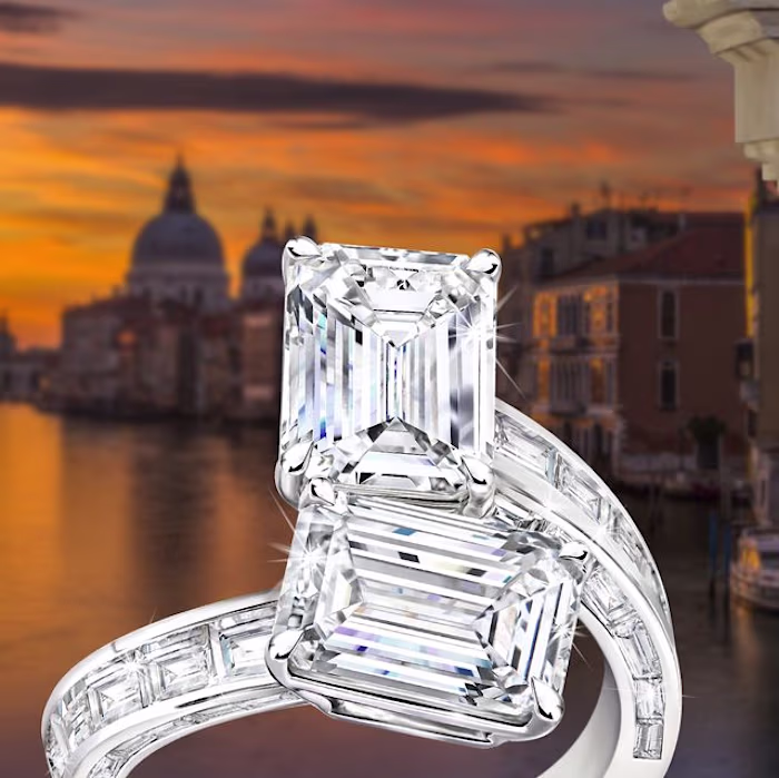 Sirus Tanya on Instagram: “The emerald-cut ring creates a sophi…