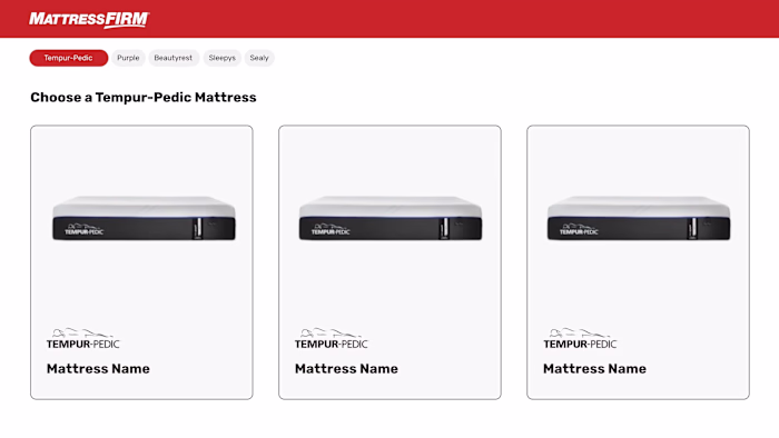 MattressFirm.com Redesign