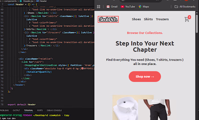 Sleakpick Fashion Store Online Platform Development