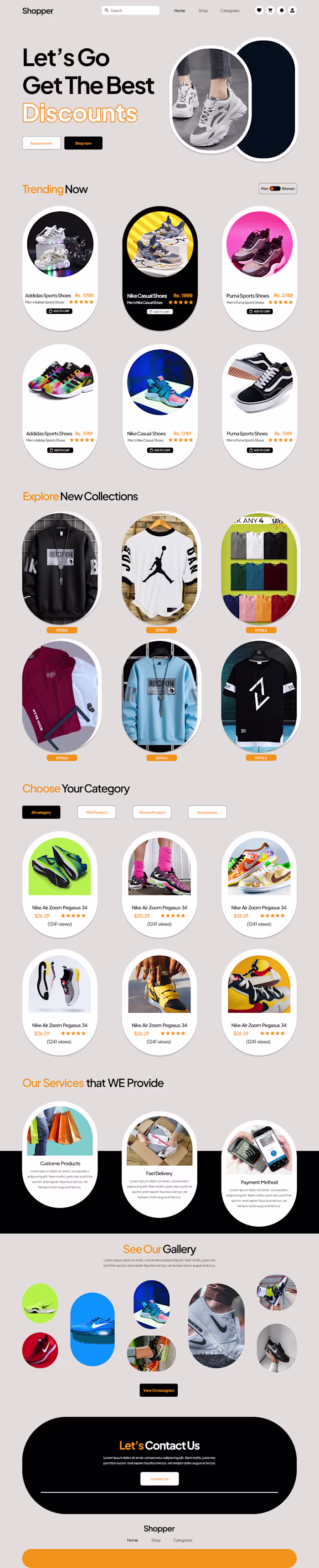 eCommerce Website Template - CodeNomad