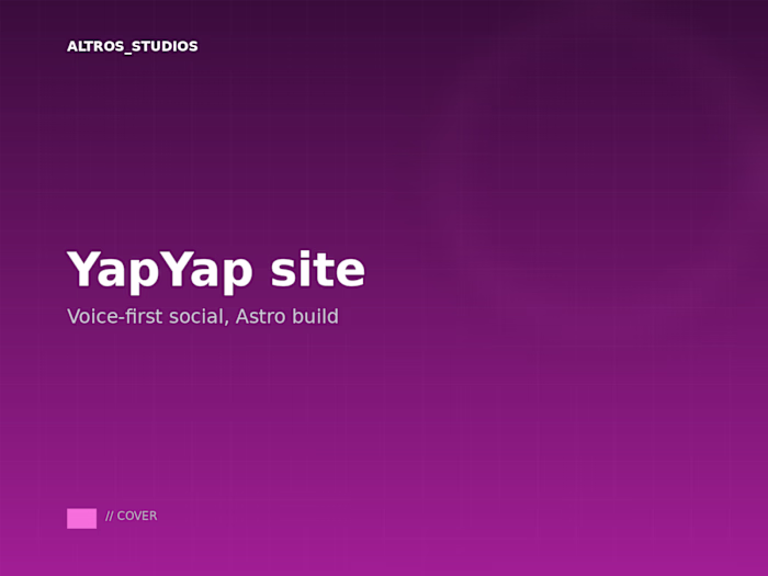 YapYap: voice-first social (site)