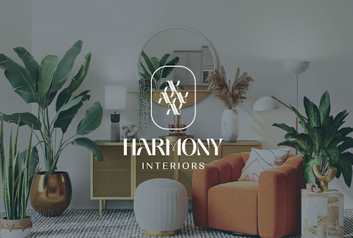 Harmony Interiors - Home styling Branding, Visual identity