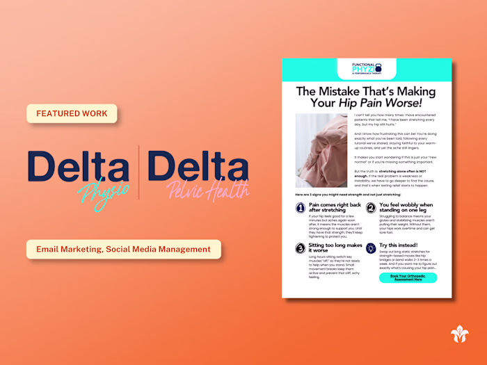 Delta Physio | Newsletter Growth & Rebrand