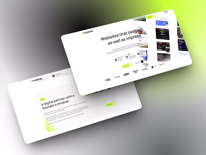 Encore — Framer Website Design