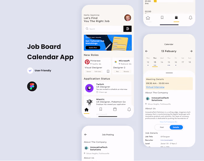 Job Board & Interview Calendar App This project explores a m...