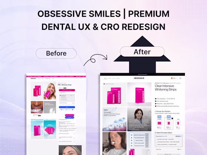 Obsessive Smiles | Premium Dental UX & CRO Redesign