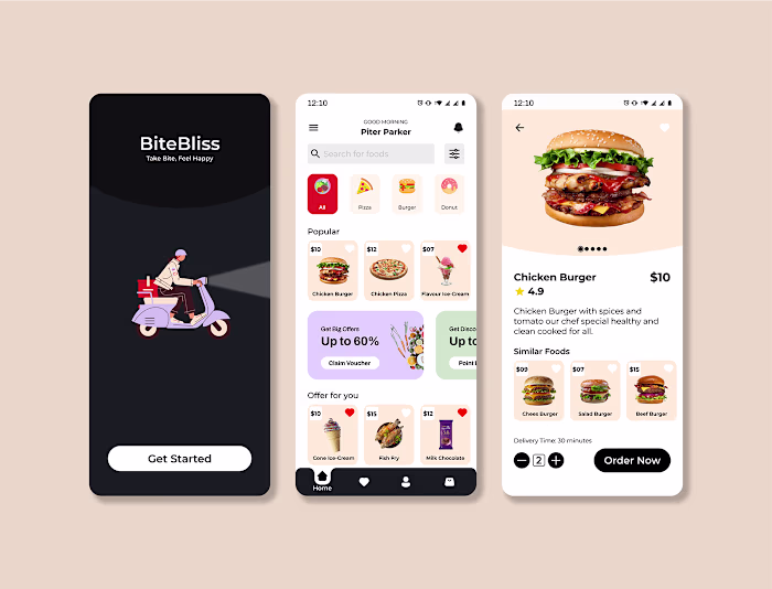 Food Delivery App User Interface