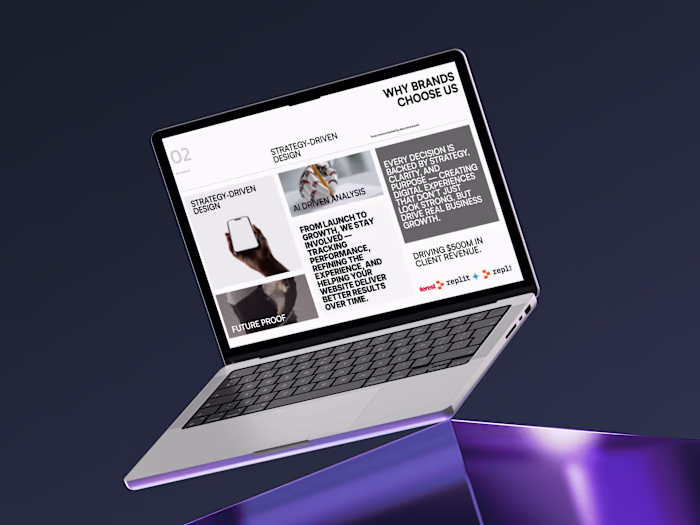 Modern creative agency project with