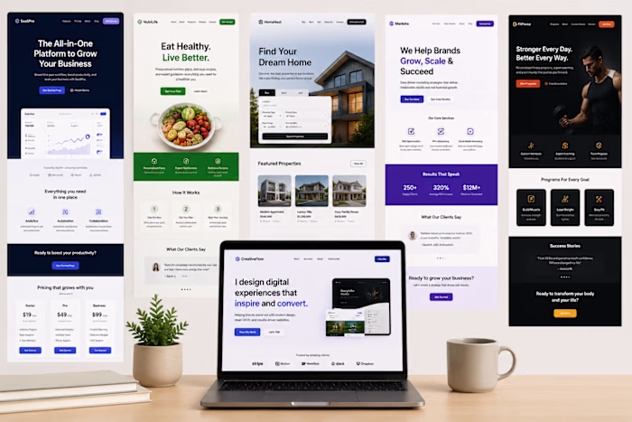 Landing Page Design Portfolio —