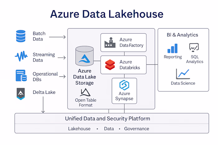 Azure Data Factory & Databricks Lakehouse Implementation
