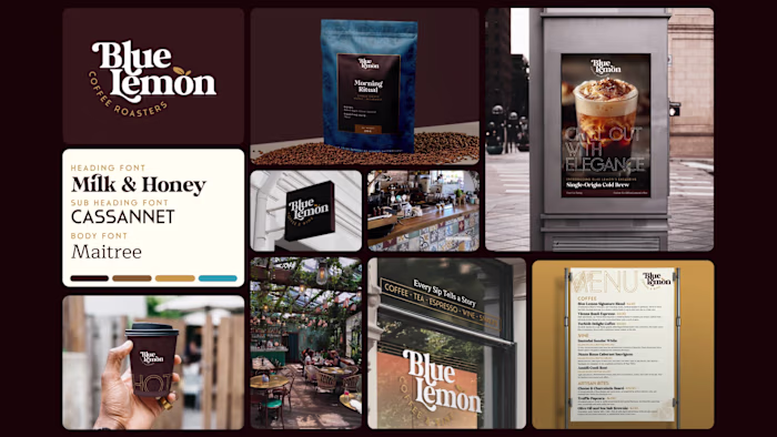 Blue Lemon Brand Identity