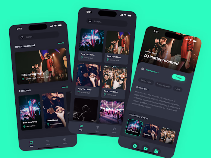 Event Mobile App UI Design