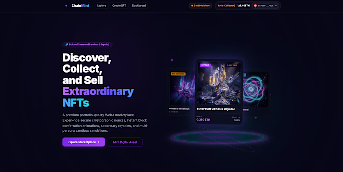 ChainMint is my Web3 portfolio