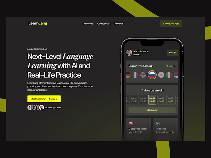 LearnLang - Language Learning Platform