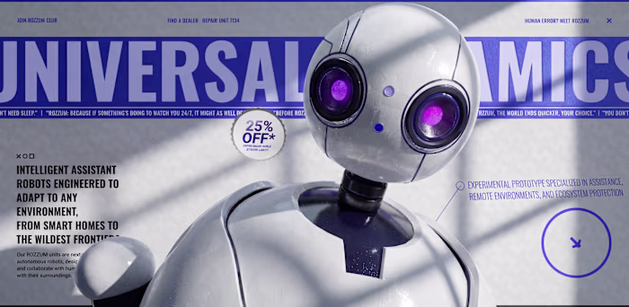 Robot Roz reproduced and live