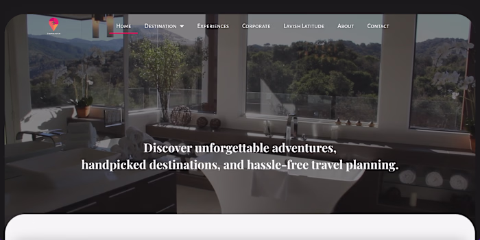 Recently completed a Travel Agency