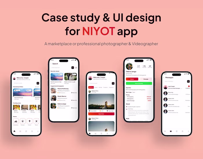 Case study and UI Design for Niyot app