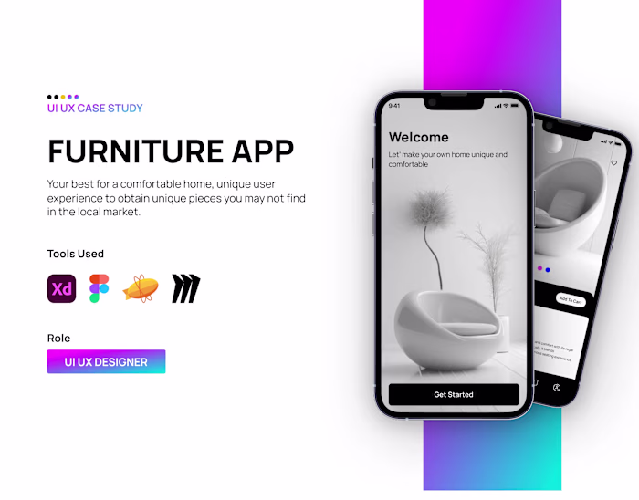 Furniture App — Full UI/UX Case Study