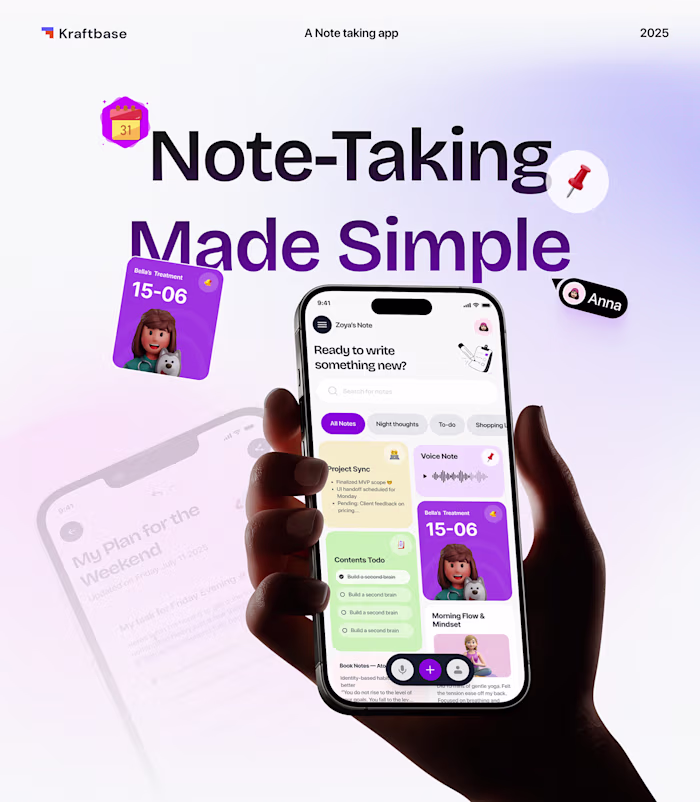 Jotly – Note Taker App UI/UX Design