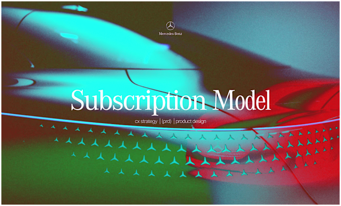 Mercedes Benz subscription