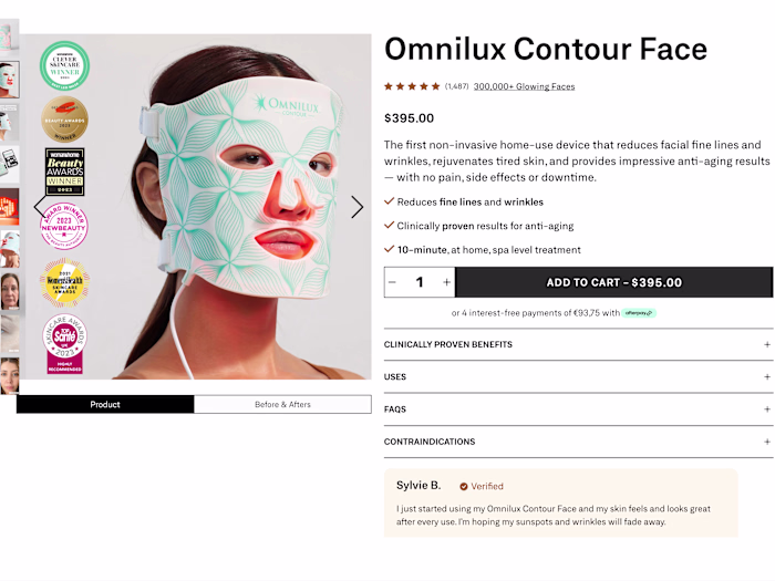 Omnilux Contour Face PDP