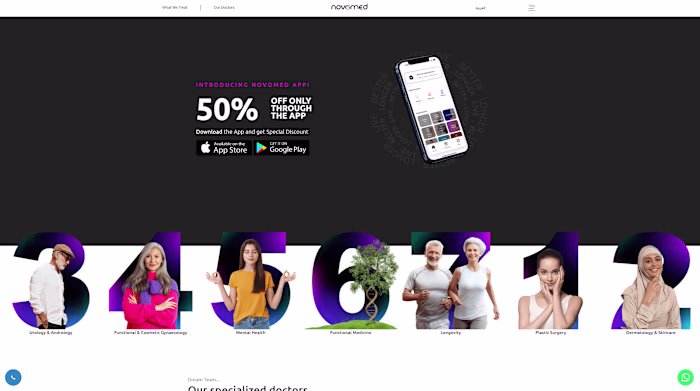 NOVOMED - Website Development 