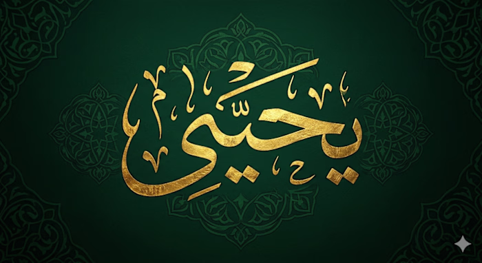 تصميم اسم 'يحيى' بالذكاء الاصطناعي