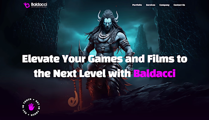 Baldacci Animation – Landing Page Design & Framer Development