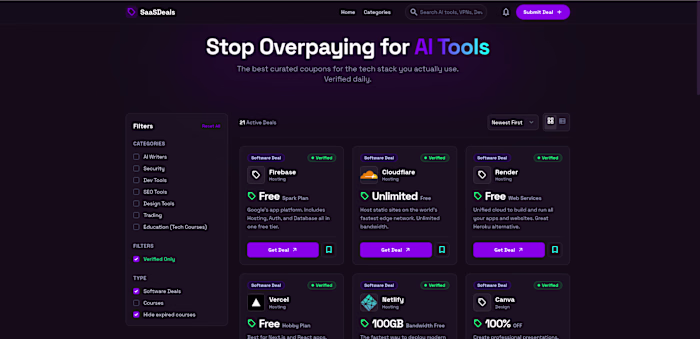 SaaS Platform UI
