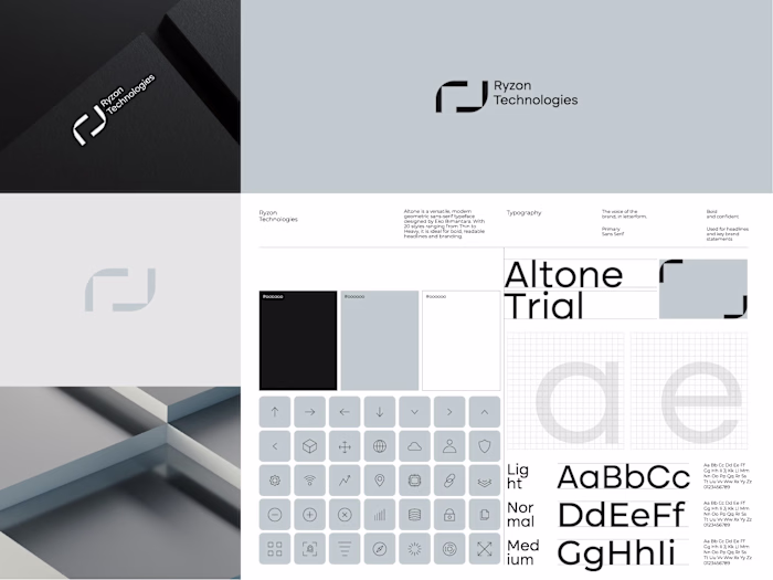Ryzon Technologies Brand Identity