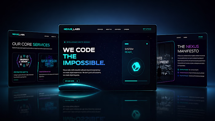 Nexus Labs – Futuristic Software Agency Website