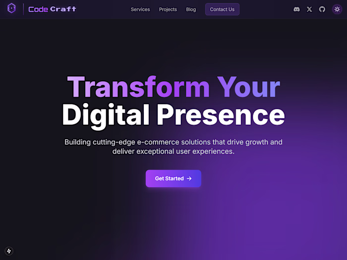 CodeCraft: A Web Model for Tech Companies