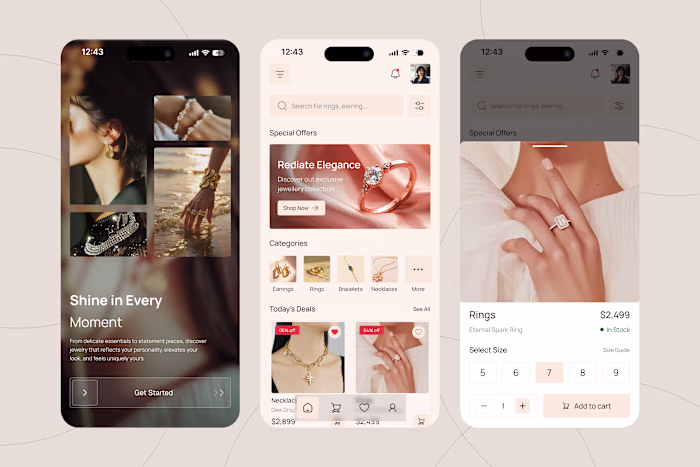 Luxury Jewelry Shopping App — A Refined Mobile App