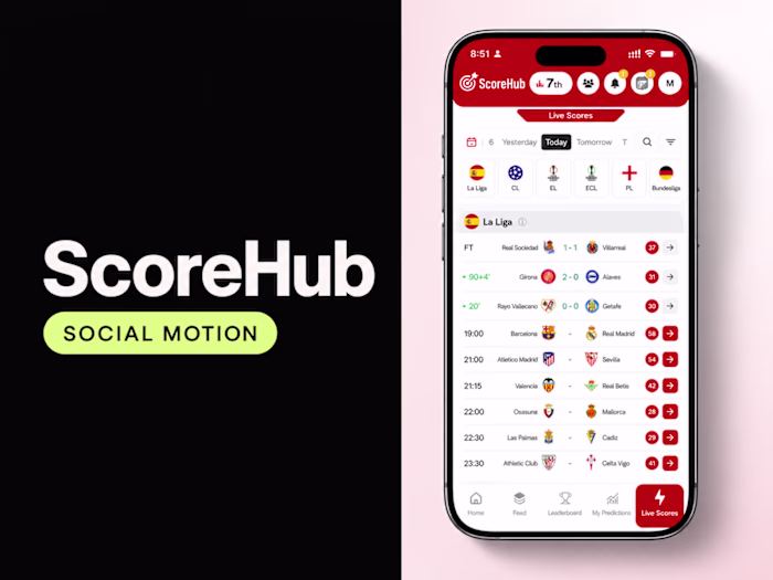 ScoreHub | Social Motion Campaign