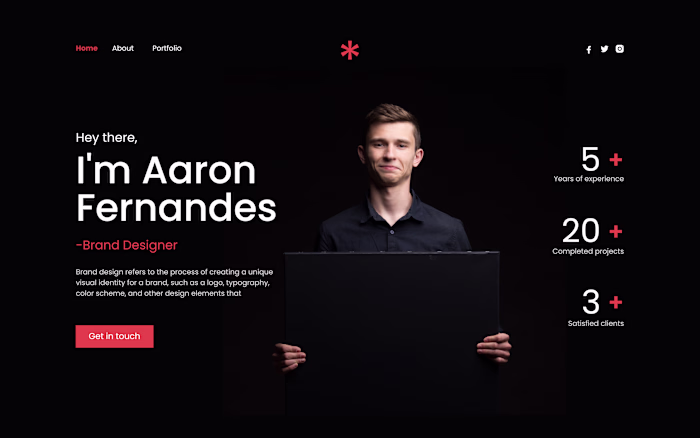 Portfolio Website for Brand Designer