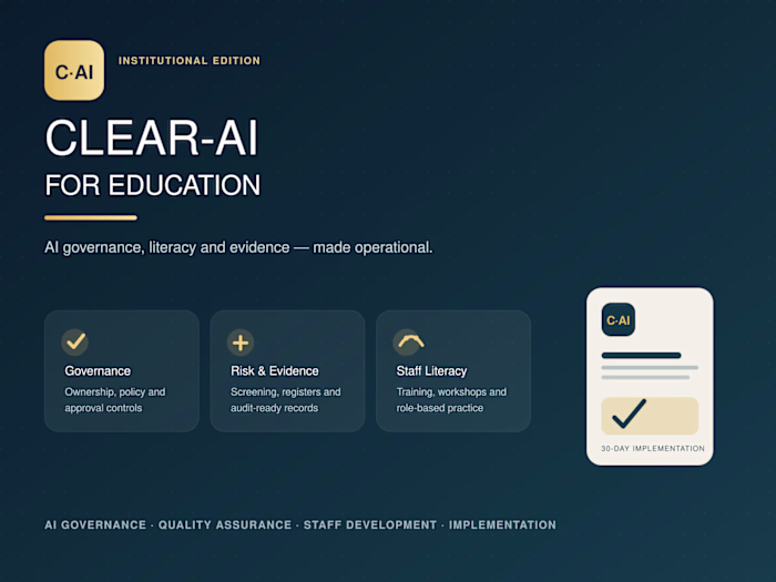 CLEAR-AI for Education — Institutional