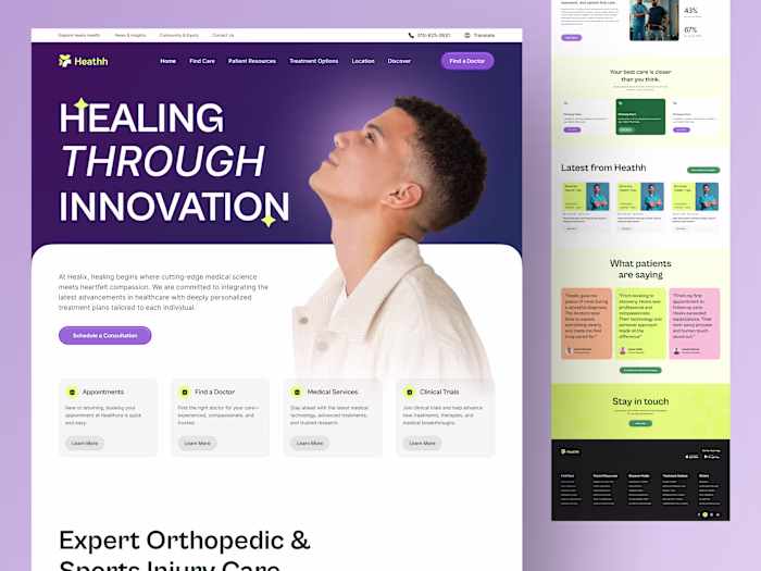 Meet Heathh, a calm and confident digital platform designed ...