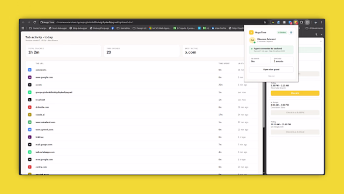 Real-Time Browser Activity Tracking System