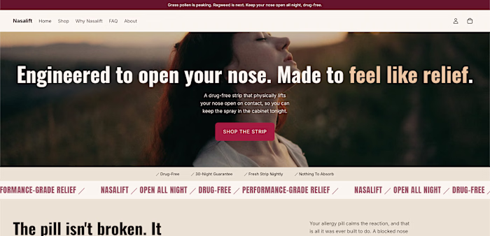 Nasalift — Shopify Brand Build