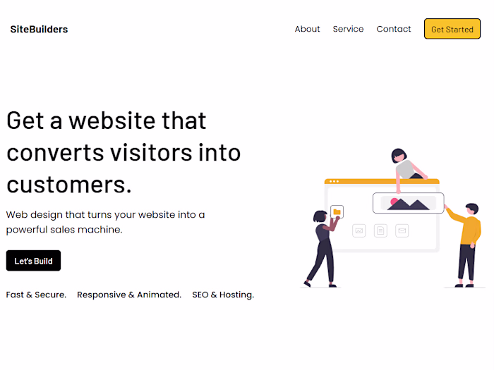 SaaS website