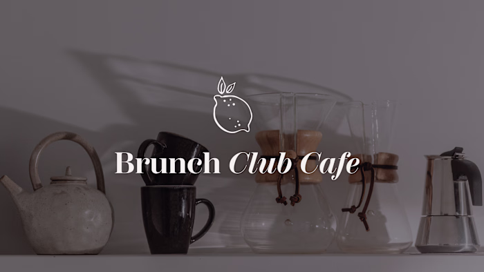 Identidad visual de marca Brunch Club Cafe