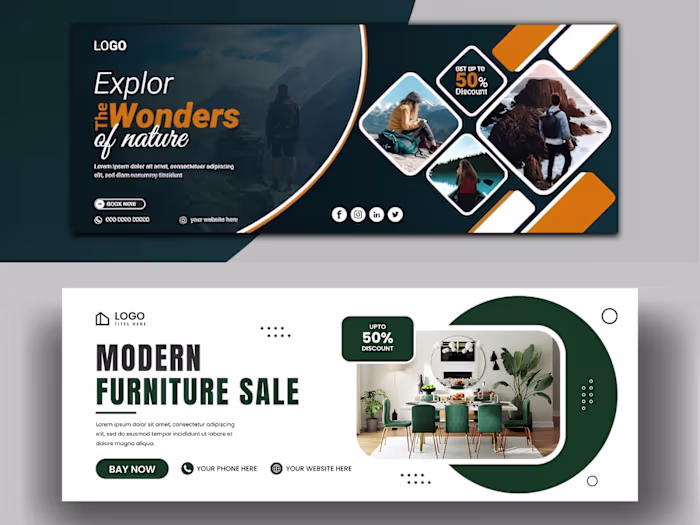 I create modern and professional