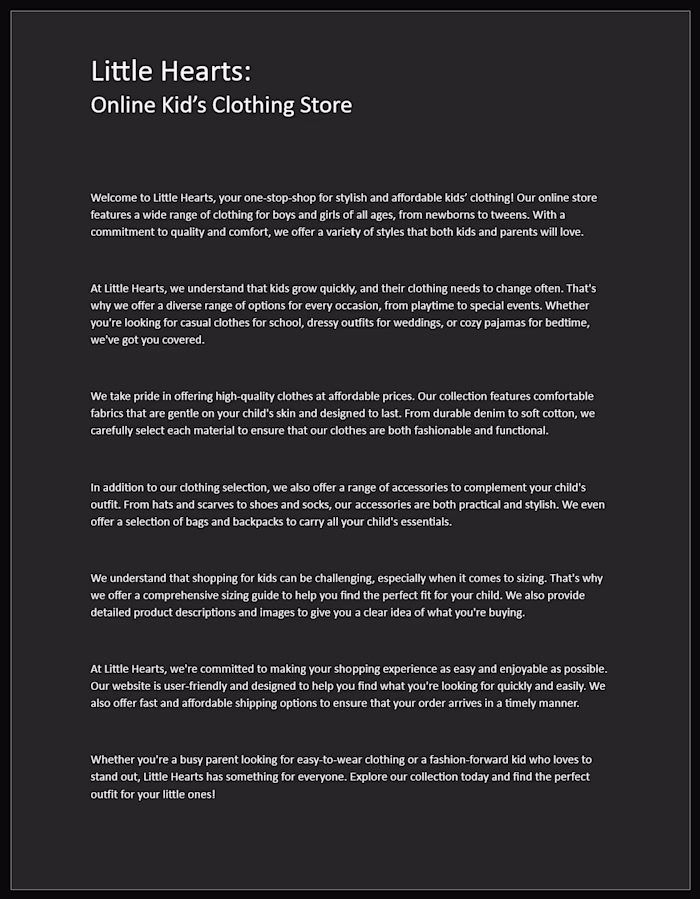 Website Copywriting 