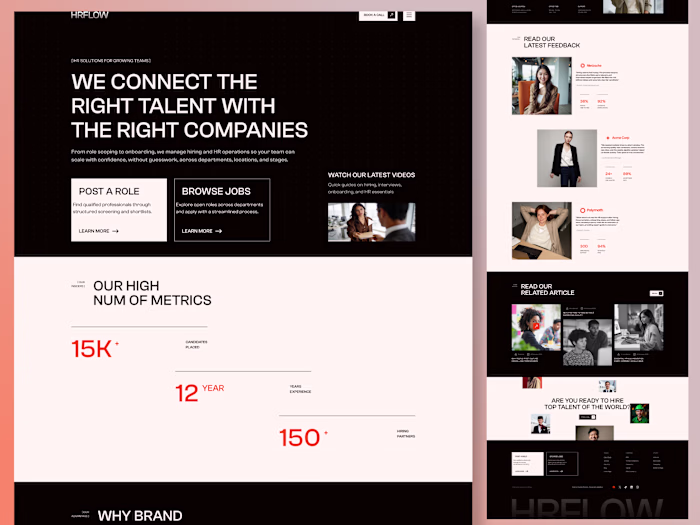 AI Modern Recruitment Agency Website —HRFLOW