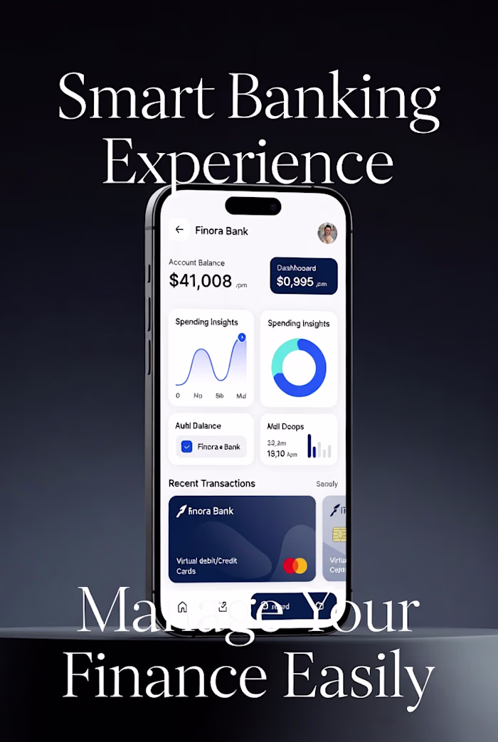 Mobile Banking App Design for Finora Bank