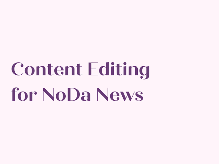 Content Editing for NoDa News