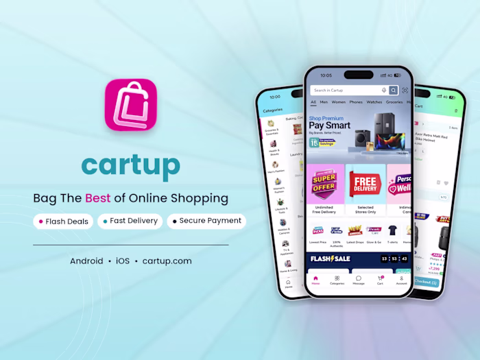 CartUp E-Commerce Mobile App

◉ Scalable
