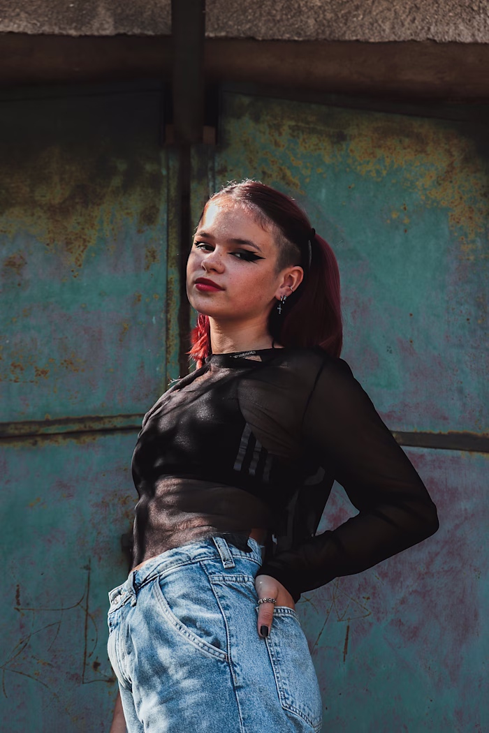 Edgy portrait photography set